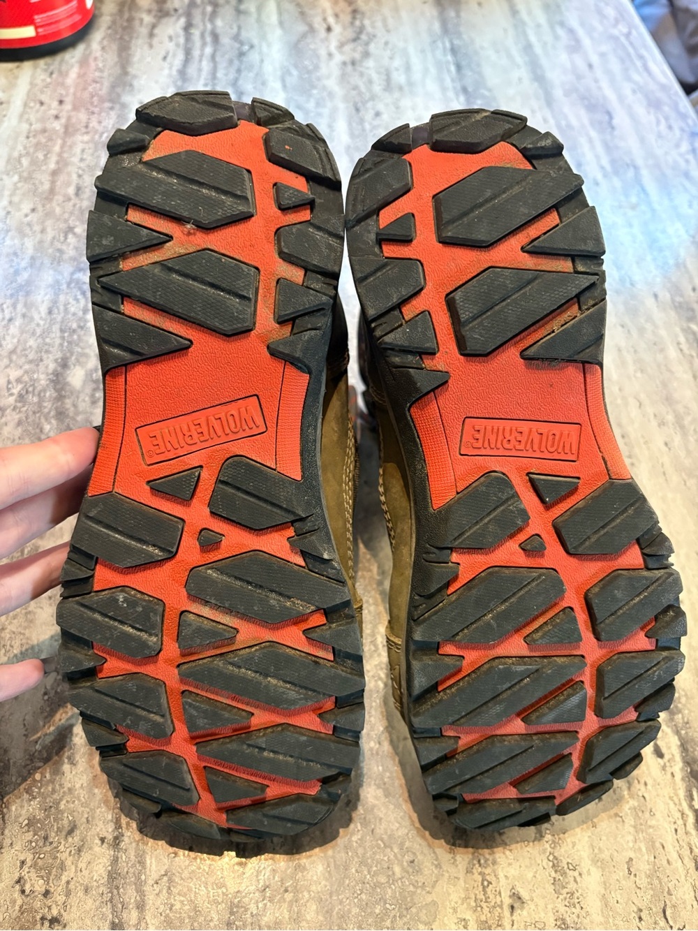 Wolverine Men’s Hiking Boots - Orange and Black Outsoles